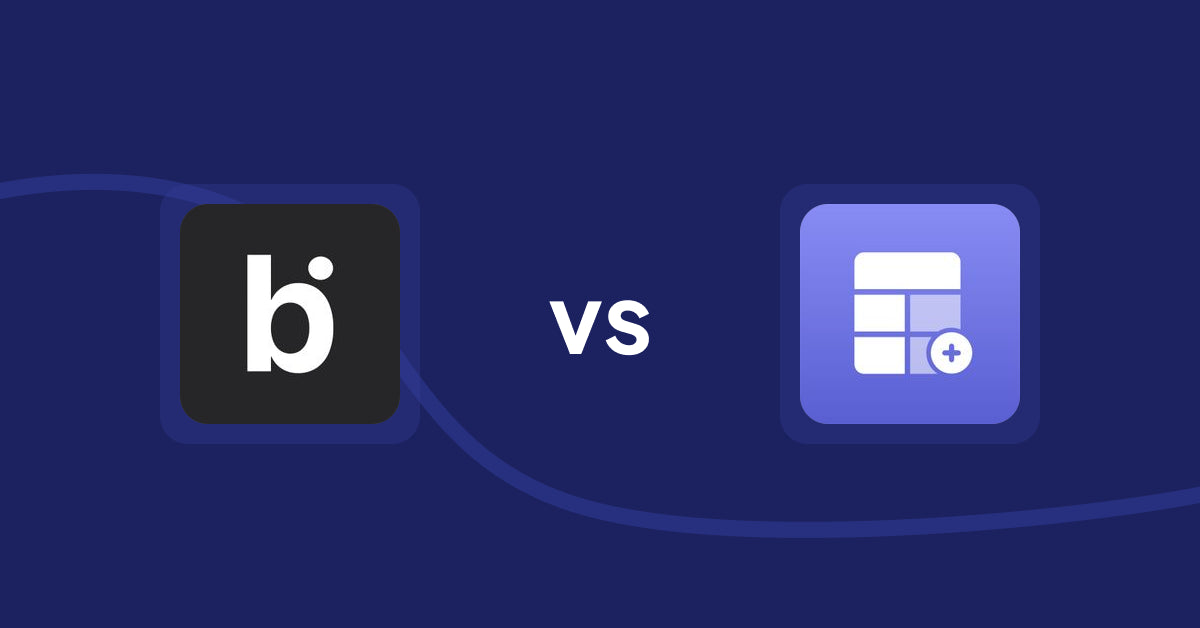 Shopify Product Display Apps: bitAI: Advance Sort Collection vs Eazy Specification Tags Table