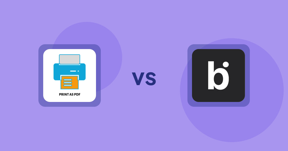 Shopify Product Display Apps: LitPDP ‑ Print as PDF vs. bitAI: Advance Sort Collection