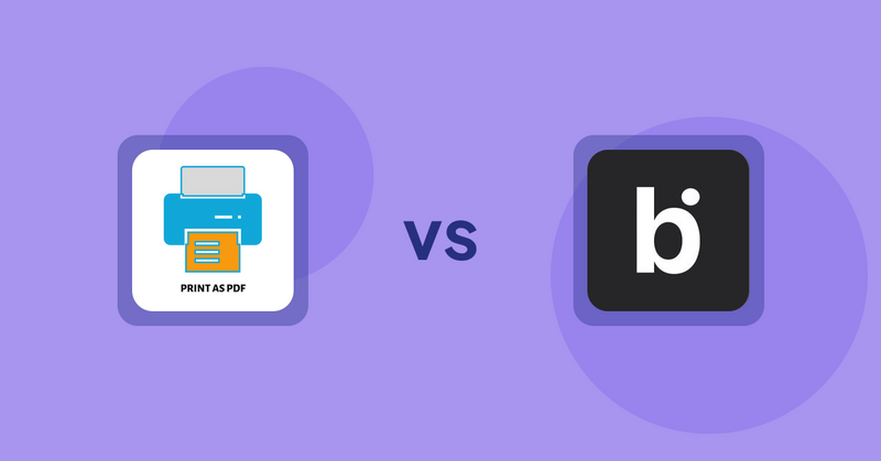 Shopify Product Display Apps: LitPDP ‑ Print as PDF vs. bitAI: Advance Sort Collection