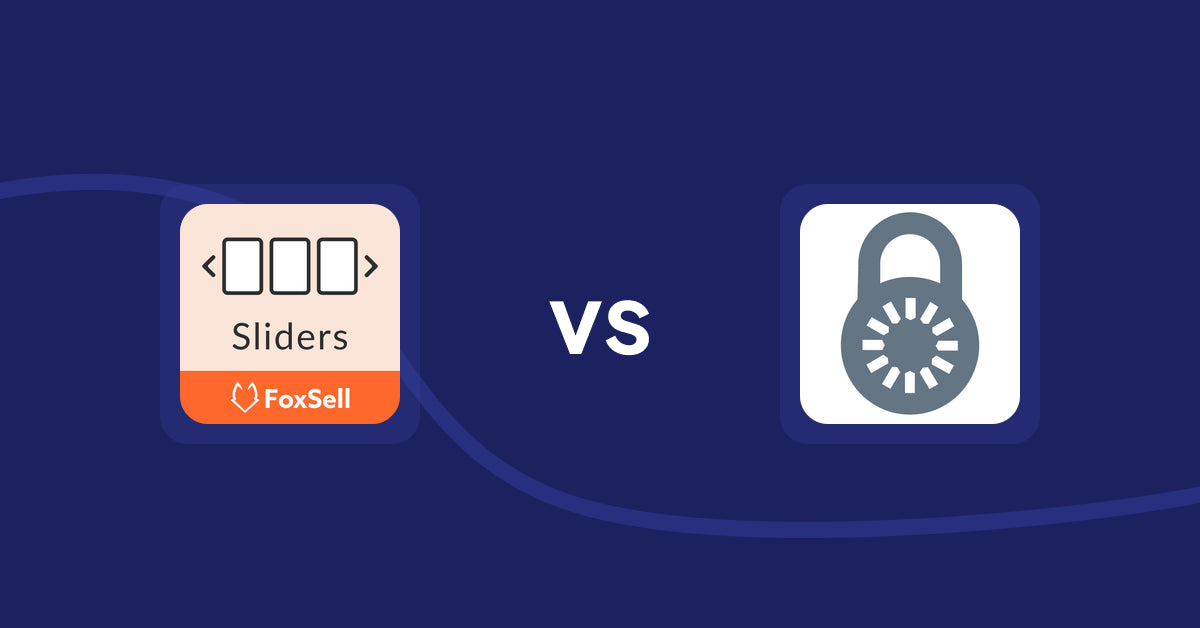Shopify Product Display Apps: FoxSell Slider & Carousel vs. Reveal Lock Manager