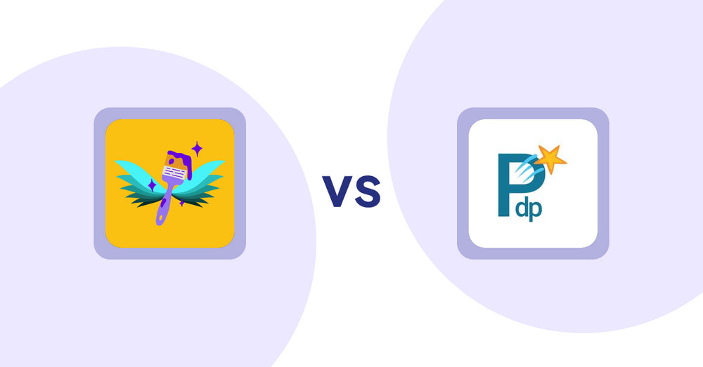 Shopify Product Display Apps: Badgfly ‑ Product Personalizer vs PDP Star