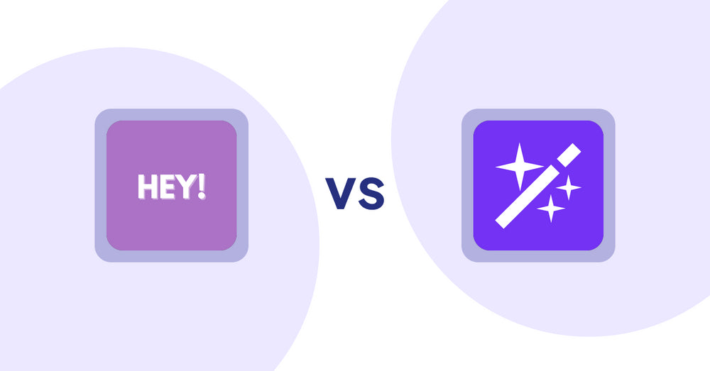 Shopify Product Display Apps: Hey! Product Page Banner & Text vs. Magi ‑ AI Write Description