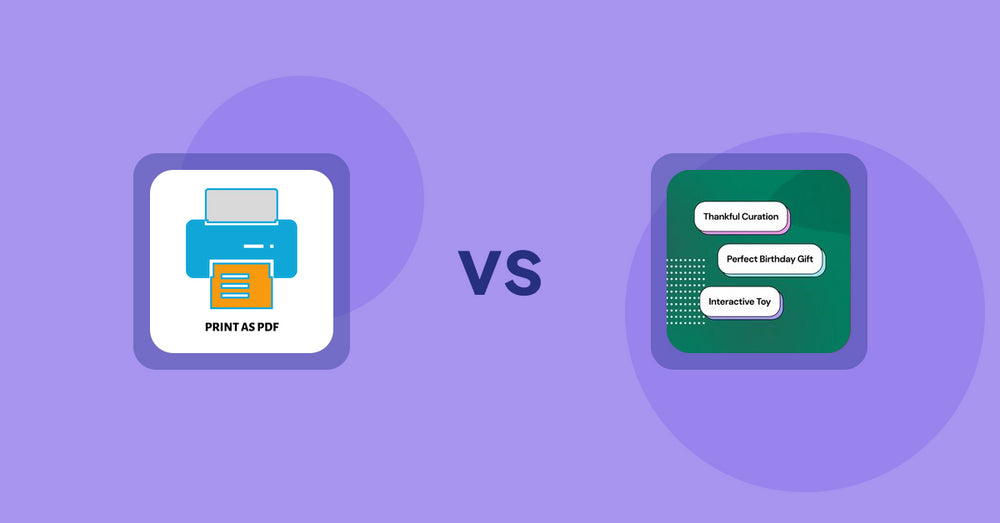 Shopify Product Display Apps: LitPDP ‑ Print as PDF vs FeatureFrame ‑ Pretty Product