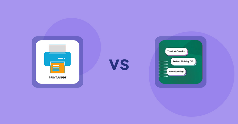 Shopify Product Display Apps: LitPDP ‑ Print as PDF vs FeatureFrame ‑ Pretty Product