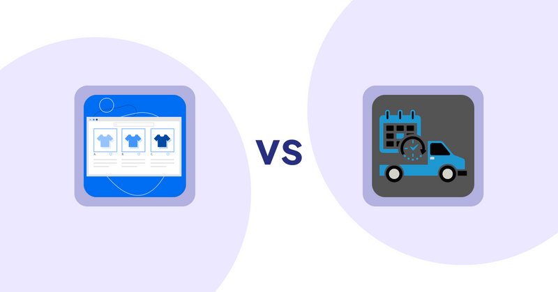 Shopify Product Display Apps: Hura Product Showcase Builder vs. H3 Estimated Delivery
