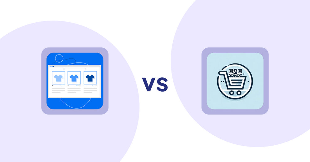 Shopify Product Display Apps: Hura Product Showcase Builder vs QR Cartify