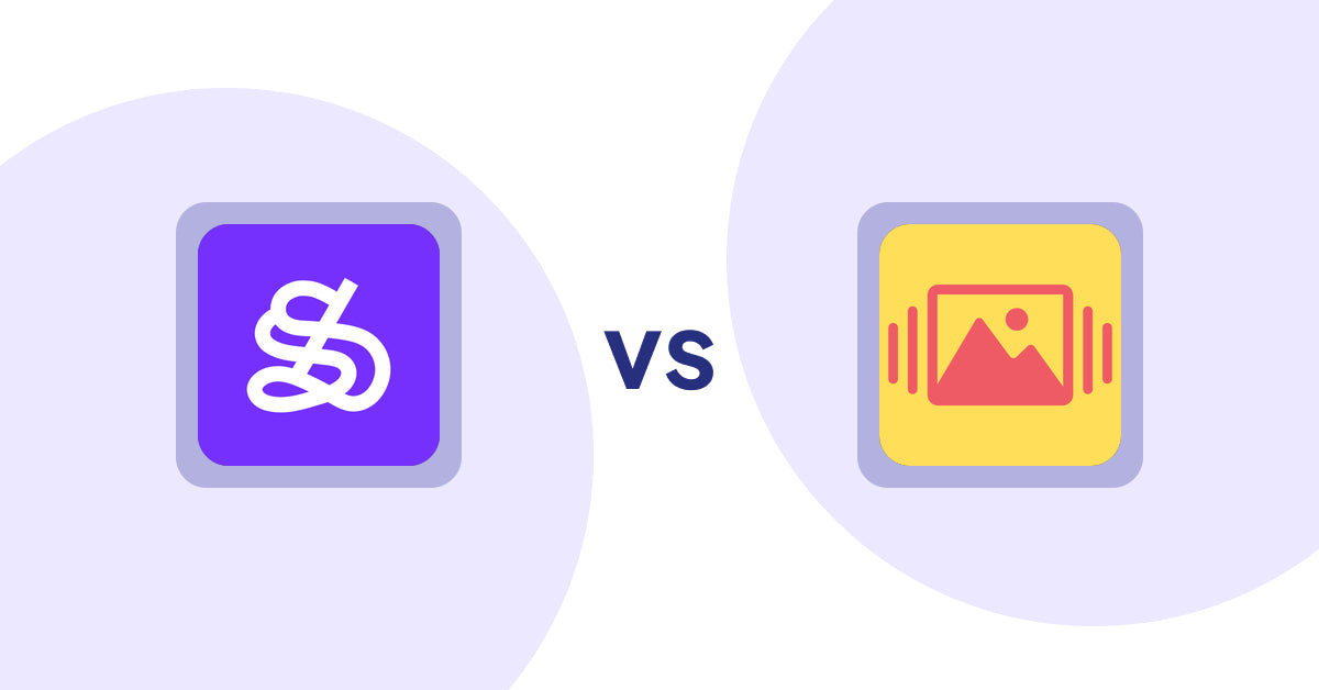 Shopify Product Display Apps: WeShop AI: Model & Product Photo vs Slidy Testimonial Carousel