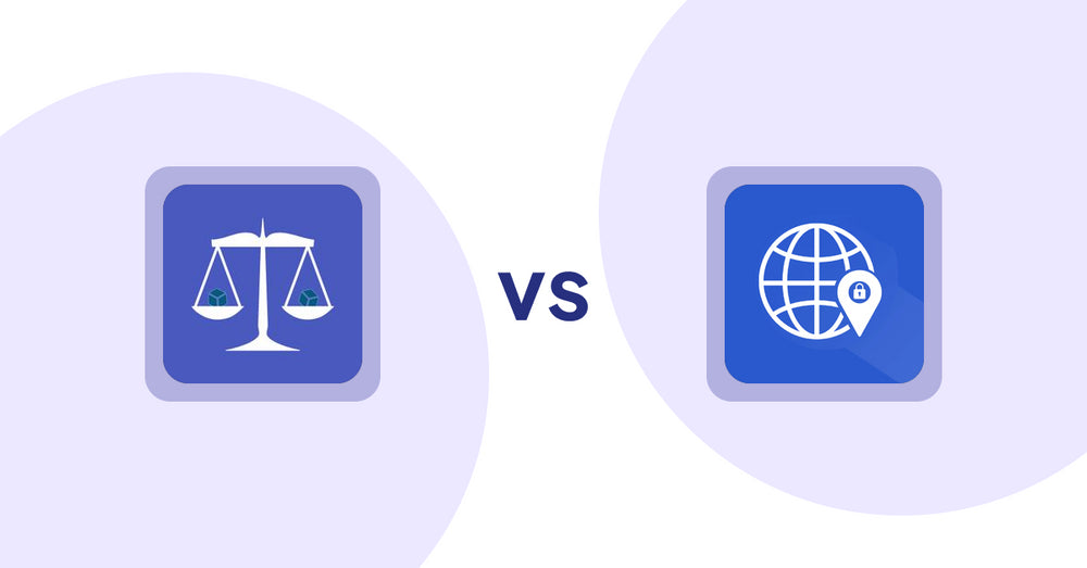 Shopify Product Display Apps: Equate ‑ Product Compare vs Addify ‑ Country Restrictions