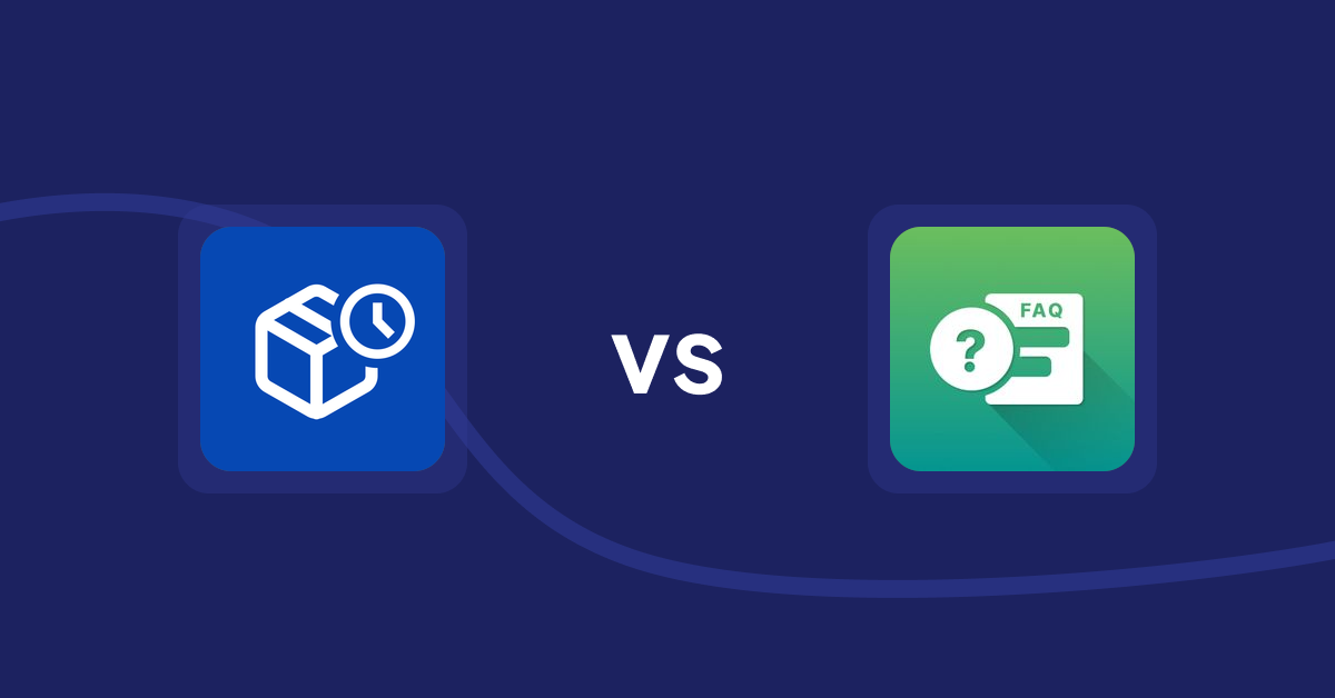 Shopify Product Display Apps: PreOrder Alpha vs FAQ Expert: Product FAQ