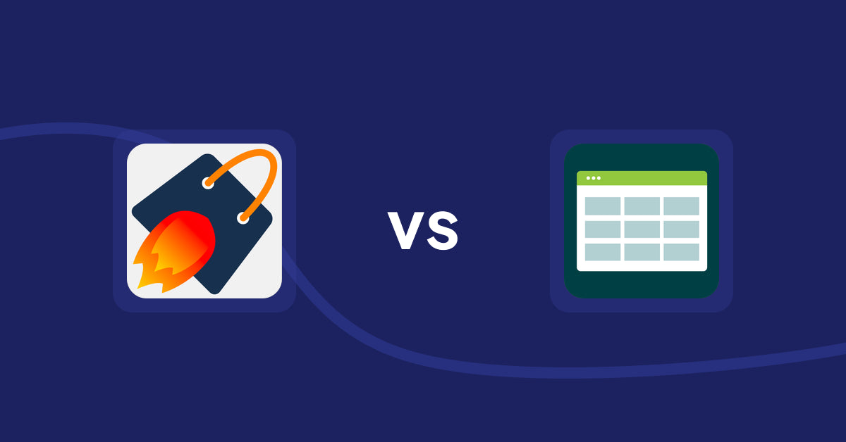 Shopify Product Display Apps: Cross Sell & Upsell Pro vs. Product Table