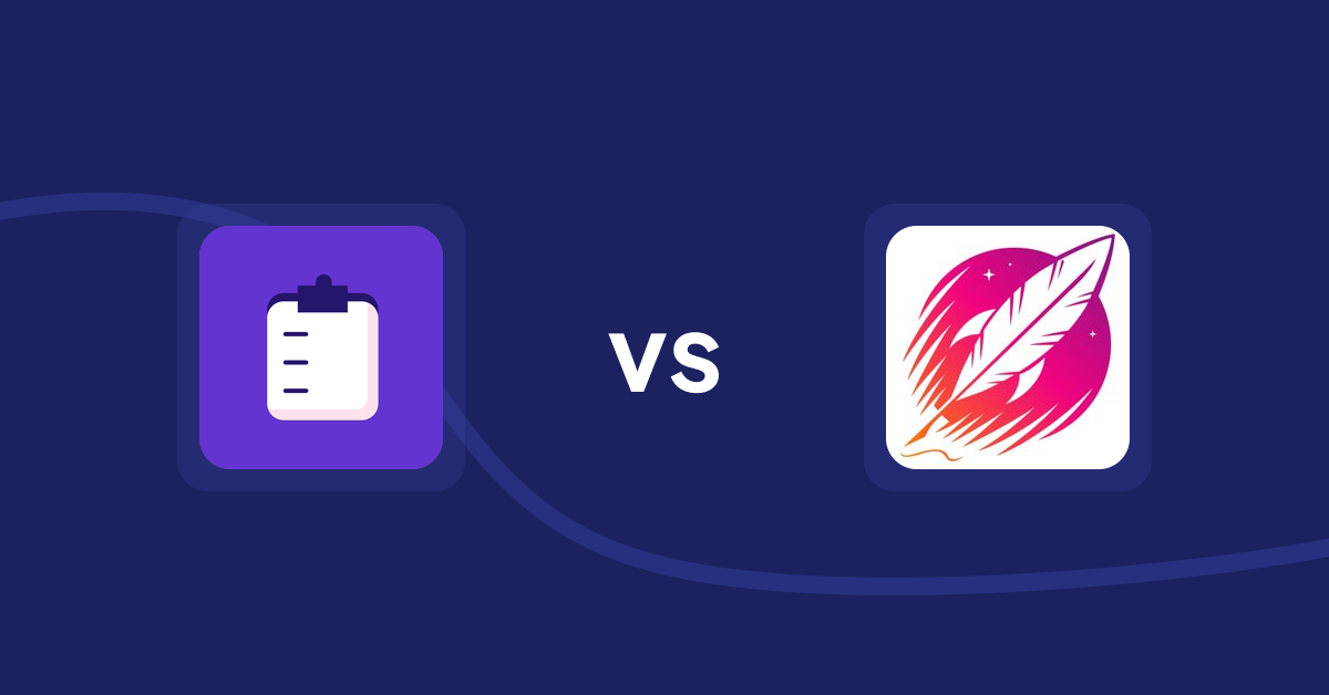 Shopify Product Display Apps: WSH Order Form & ReOrder vs Wordsmith: Content Generator