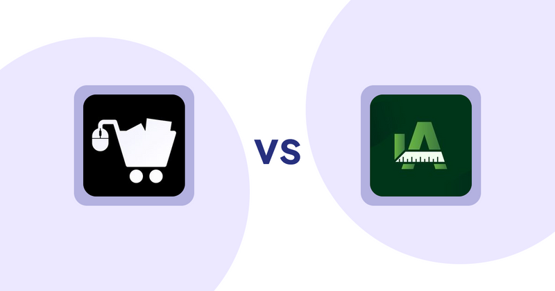Shopify Product Display Apps: LM Add To Cart Sticky vs. Easy Size Chart by Akeans