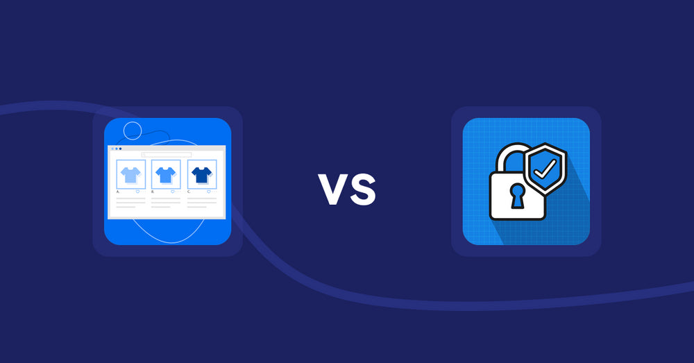 Shopify Product Display Apps: Hura Product Showcase Builder vs B2B Essential Locks