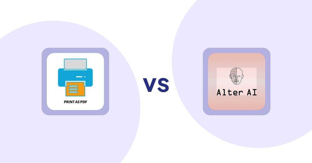 Shopify Product Display Apps: LitPDP ‑ Print as PDF vs Alter AI Virtual Try‑on