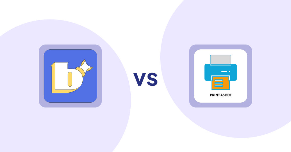Shopify Product Display Apps: Because: CRO + Personalization vs LitPDP - Print as PDF