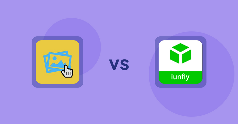 Shopify Product Display Apps: Singleton | Second Image Hover vs iunfiy • Related Products