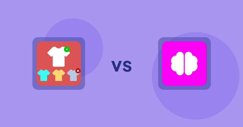 Shopify Product Display Apps: ST: Product & Collection Sort vs. Brainy: AI SEO & Content Boost