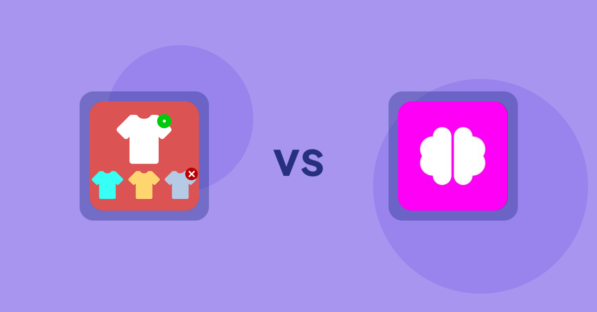 Shopify Product Display Apps: ST: Product & Collection Sort vs. Brainy: AI SEO & Content Boost