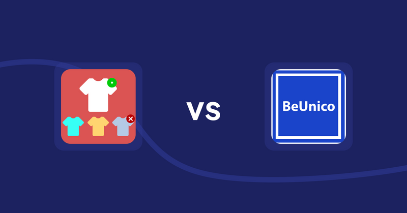 Shopify Product Display Apps: ST: Product & Collection Sort vs BeUnico