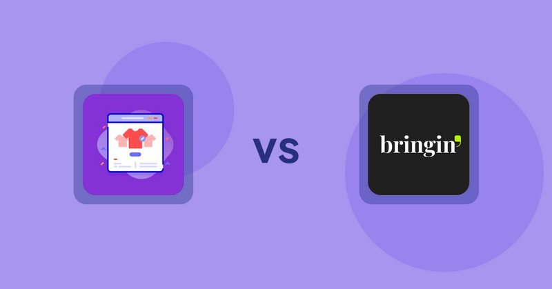 Shopify Product Display Apps: Variant Title Magic vs Bringin
