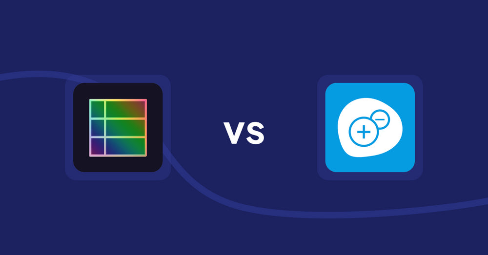 Shopify Product Display Apps: TableFlow Specification Table vs. Extendons Quantity Selector
