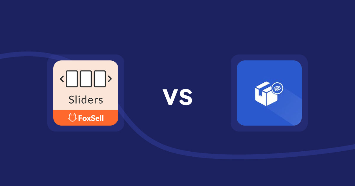 Shopify Product Display Apps: FoxSell Slider & Carousel vs Addify ‑ Hide Products