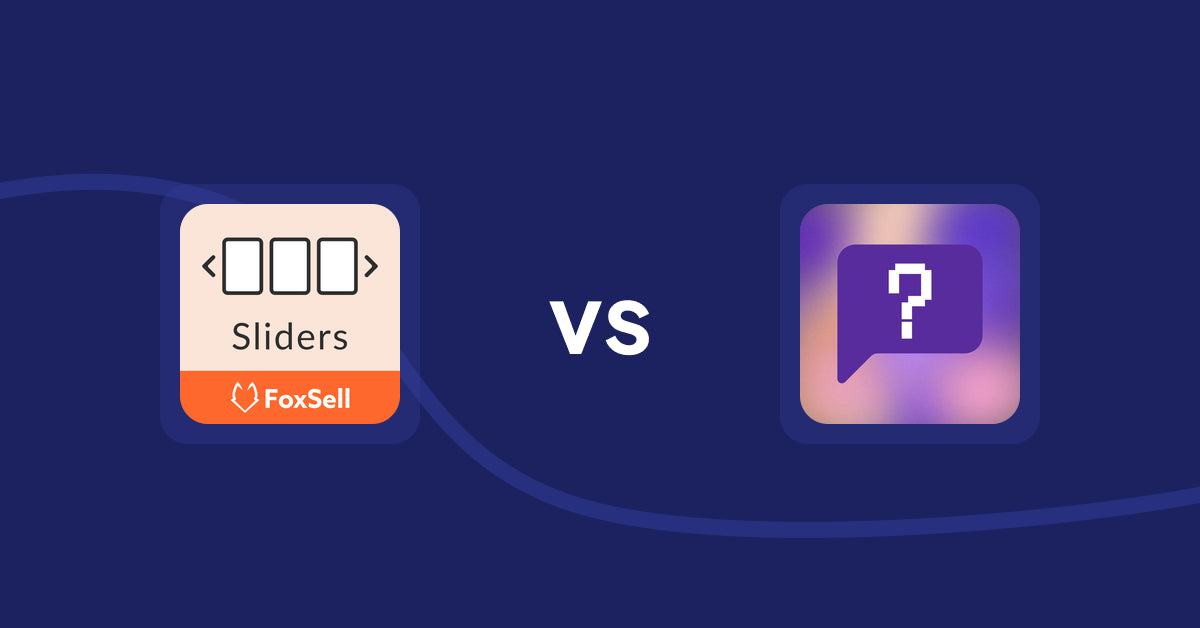 Shopify Product Display Apps: FoxSell Slider & Carousel vs FAQbucket ‑ Help Center & FAQ