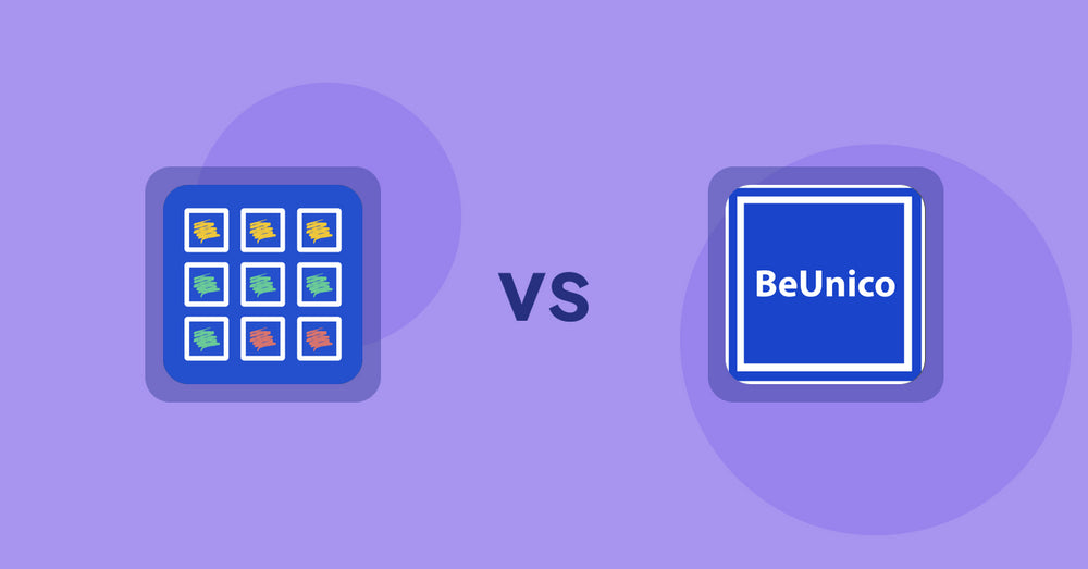 Shopify Product Display Apps: Pixc: Visual Merchandising vs BeUnico