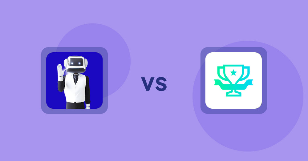 Shopify Product Display Apps: ShopCierge — AI Sales Chatbot vs らくらくランキング表示アプリ｜リテリア Ranking