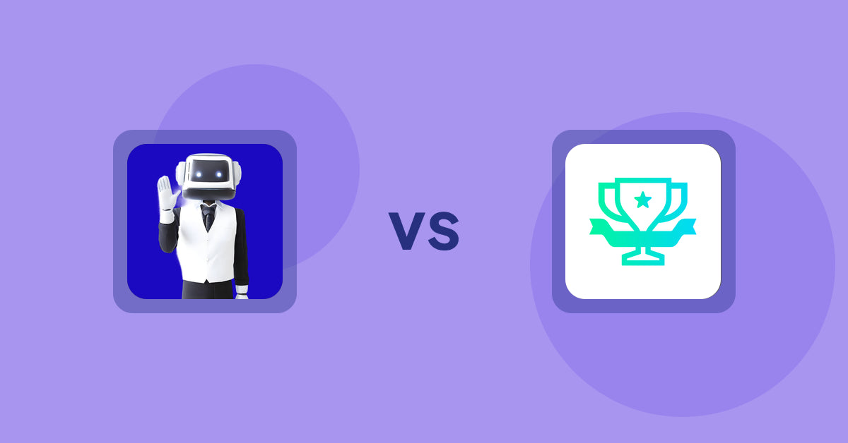 Shopify Product Display Apps: ShopCierge — AI Sales Chatbot vs らくらくランキング表示アプリ｜リテリア Ranking