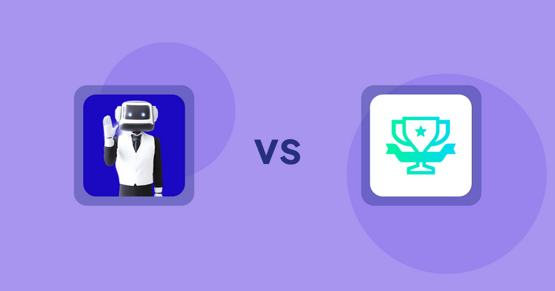 Shopify Product Display Apps: ShopCierge — AI Sales Chatbot vs らくらくランキング表示アプリ｜リテリア Ranking
