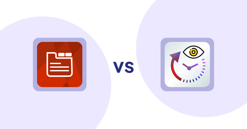 Shopify Product Display Apps: Tabs: SEO Product Tabs with AI vs JustViewed ‑ Recently Products