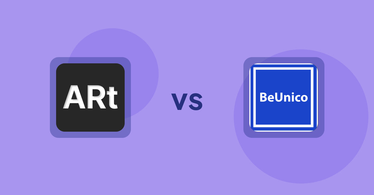 Shopify Product Display Apps: Wall Art Viewer AR vs BeUnico