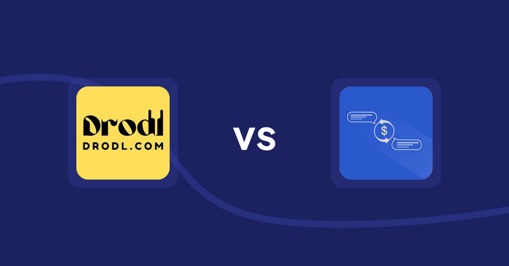 Shopify Product Display Apps: Drodl: Hide SoldOut Products vs Addify Custom Price Text