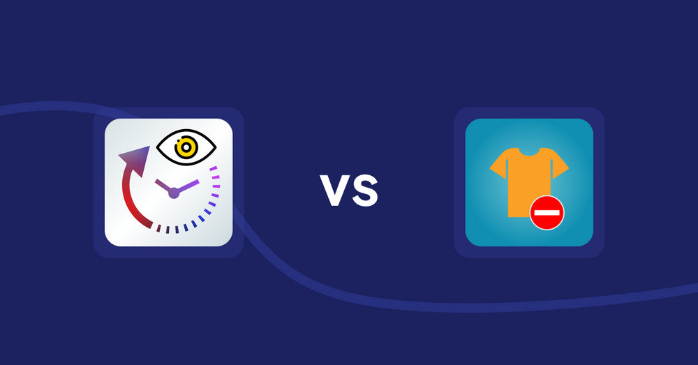 Shopify Product Display Apps: JustViewed ‑ Recently Products vs Products Unavailable