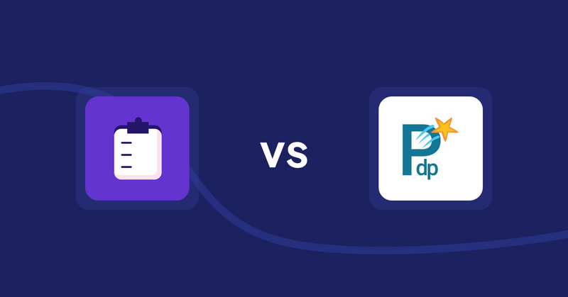 Shopify Product Display Apps: WSH Order Form & ReOrder vs. PDP Star