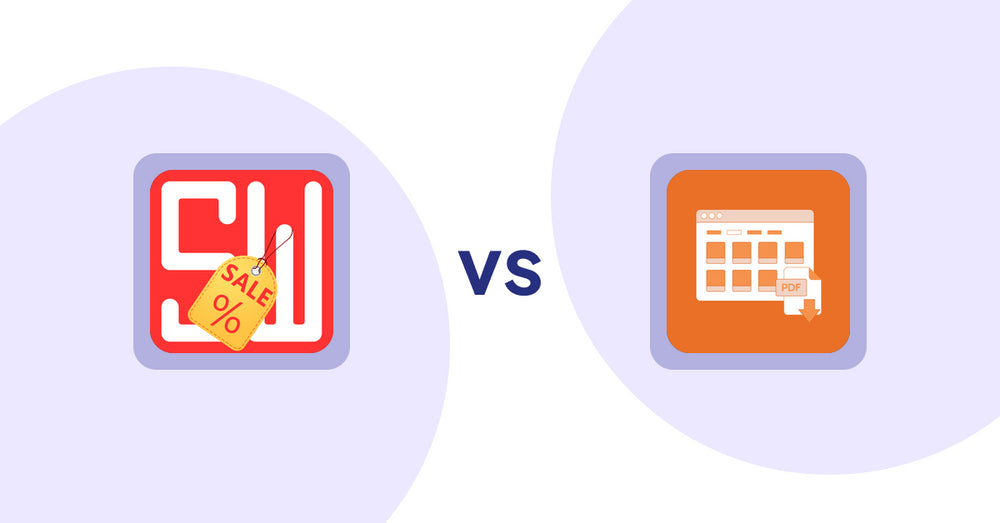 Shopify Product Display Apps: Super Watermarks ‑ Badges vs Meetanshi PDF Product Catalog