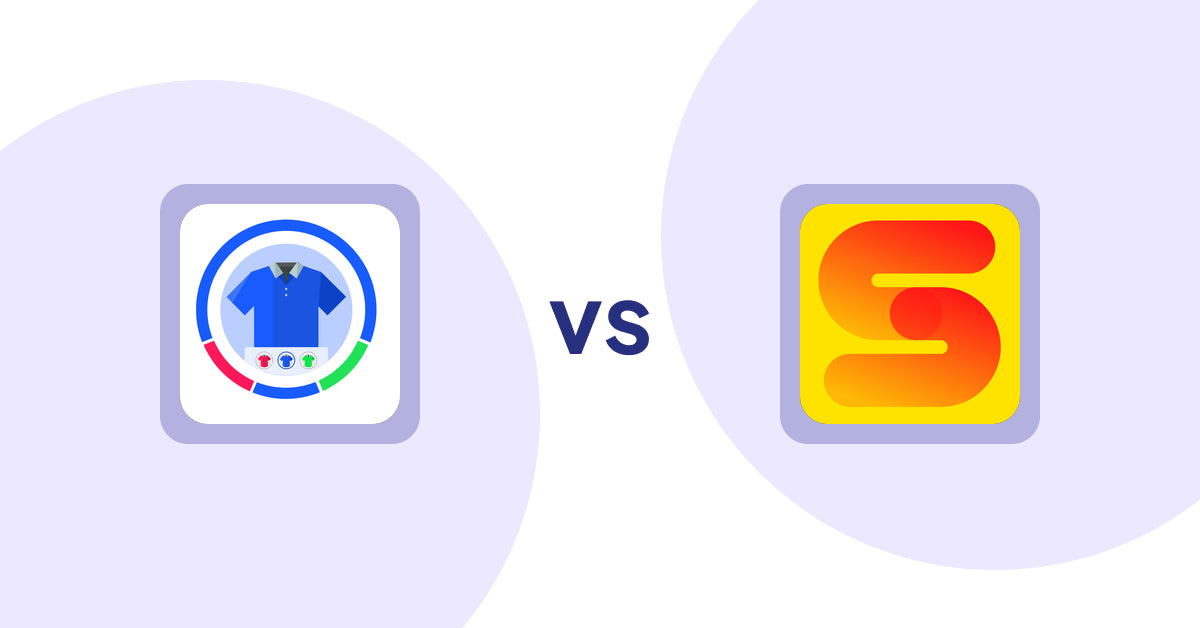 Shopify Product Display Apps: EVS ‑ Easy Variation Swatches vs ST: Inventory & Sold Count pro