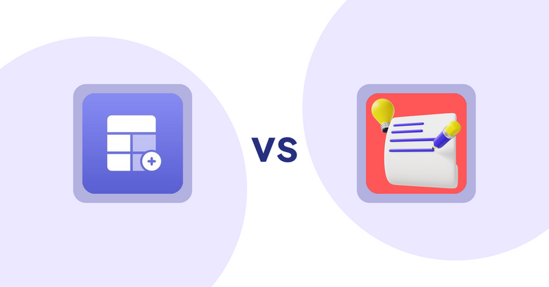 Shopify Product Display Apps: Eazy Specification Tags Table vs Wordo ‑ ChatGPT AI Description