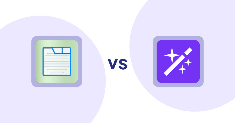 Shopify Product Display Apps: Ecom Product Descriptions vs Magi ‑ AI Write Description