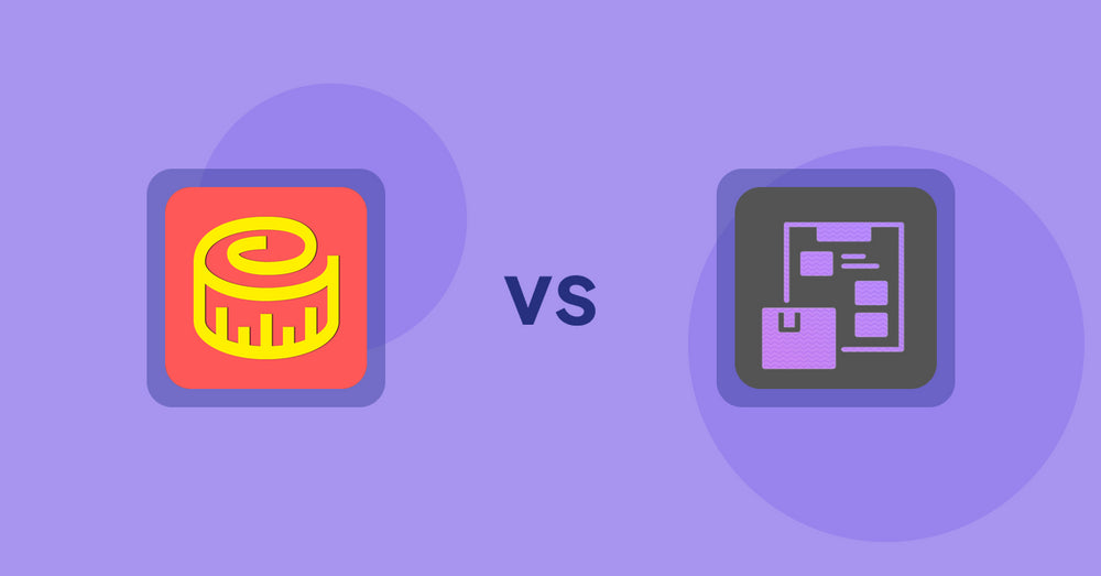Shopify Product Display Apps: Snake Size Chart & Size Guide vs TezPDF: Product Catalogs
