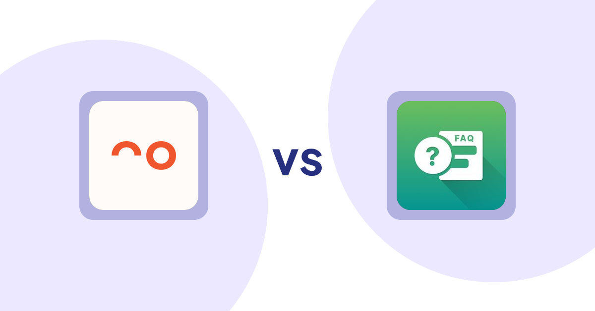 Shopify Product Display Apps: soona ‑ Content For Commerce vs FAQ Expert: Product FAQ