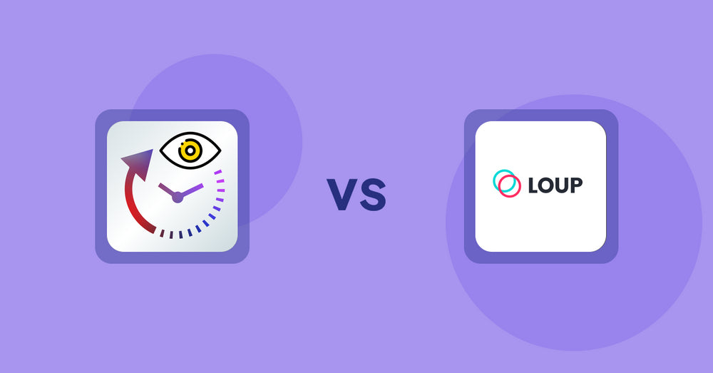 Shopify Product Display Apps: JustViewed ‑ Recently Products vs Loup: Sell on Instagram