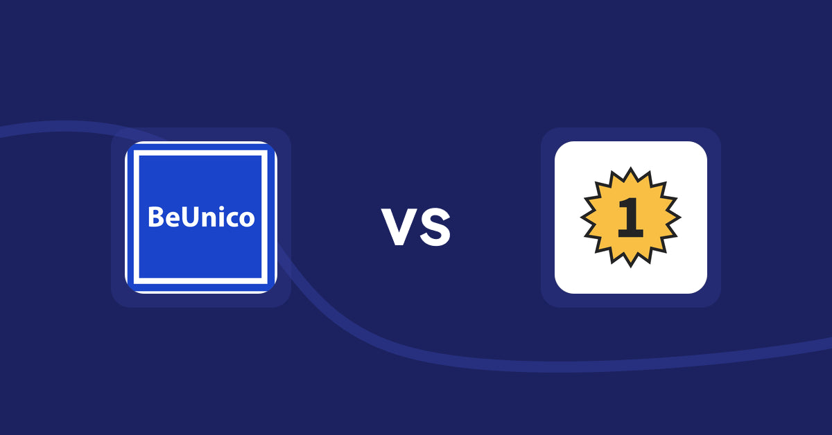 Shopify Product Display Apps: BeUnico vs UR: Smart Ranking