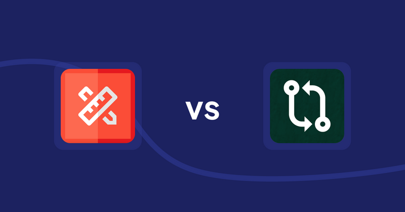 Shopify Product Display Apps: RT: Size Chart, Size Guide vs Compareder ‑ Product Compare