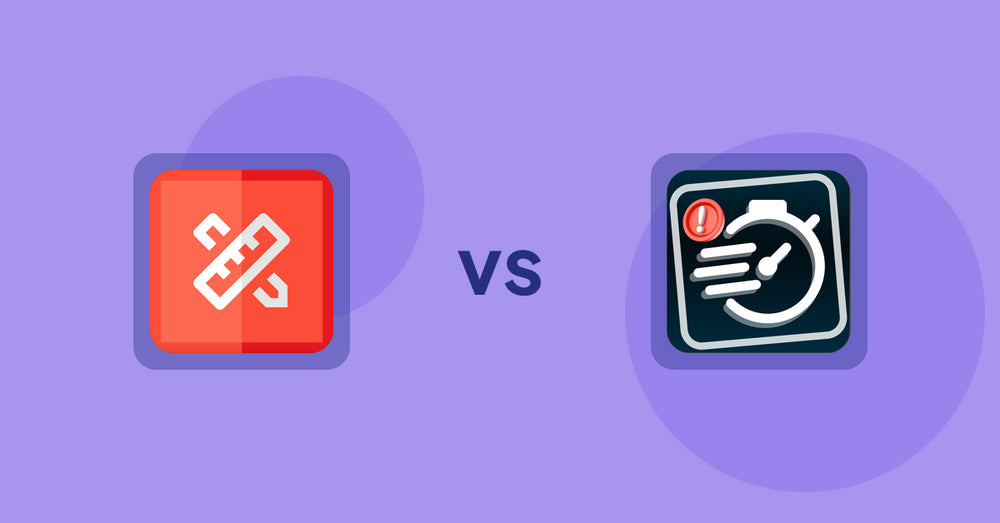 Shopify Product Display Apps: RT: Size Chart, Size Guide vs Urgency! Low Stock Counter