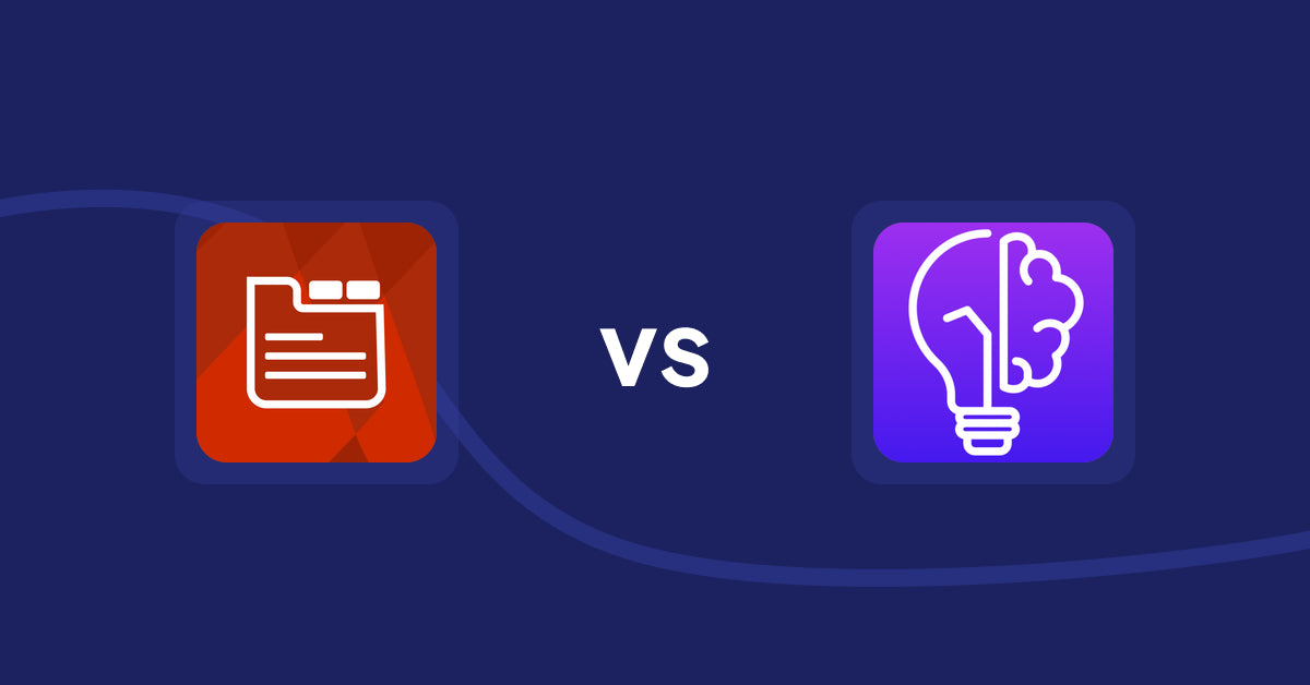 Shopify Product Display Apps: Tabs: SEO Product Tabs with AI vs. GoWise: AI Product Description