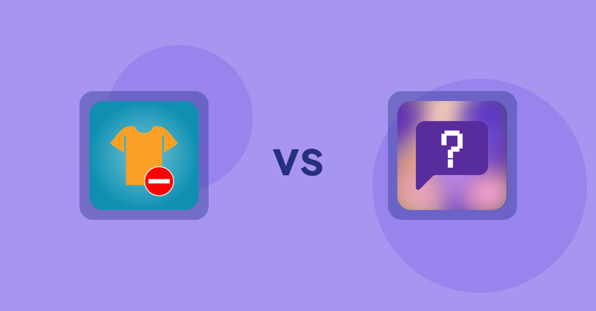 Shopify Product Display Apps: Products Unavailable vs FAQbucket ‑ Help Center & FAQ