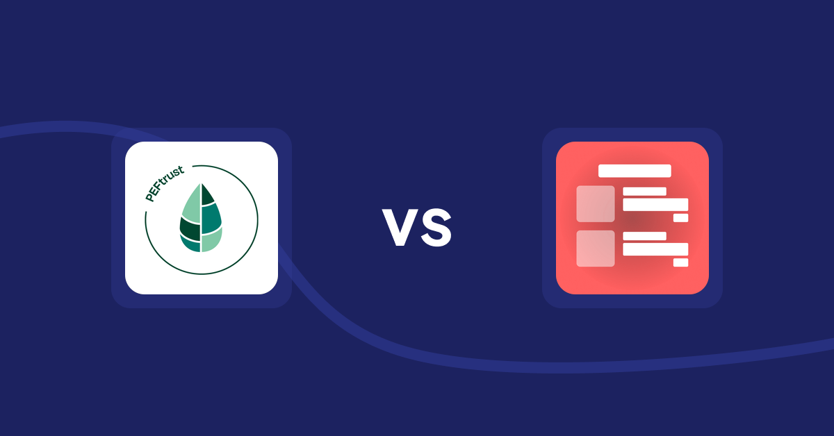 Shopify Product Display Apps: Peftrust vs Menulog