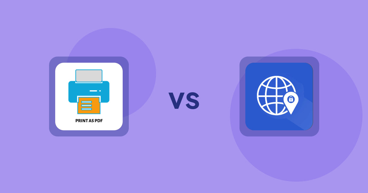 Shopify Product Display Apps: LitPDP ‑ Print as PDF vs Addify ‑ Country Restrictions